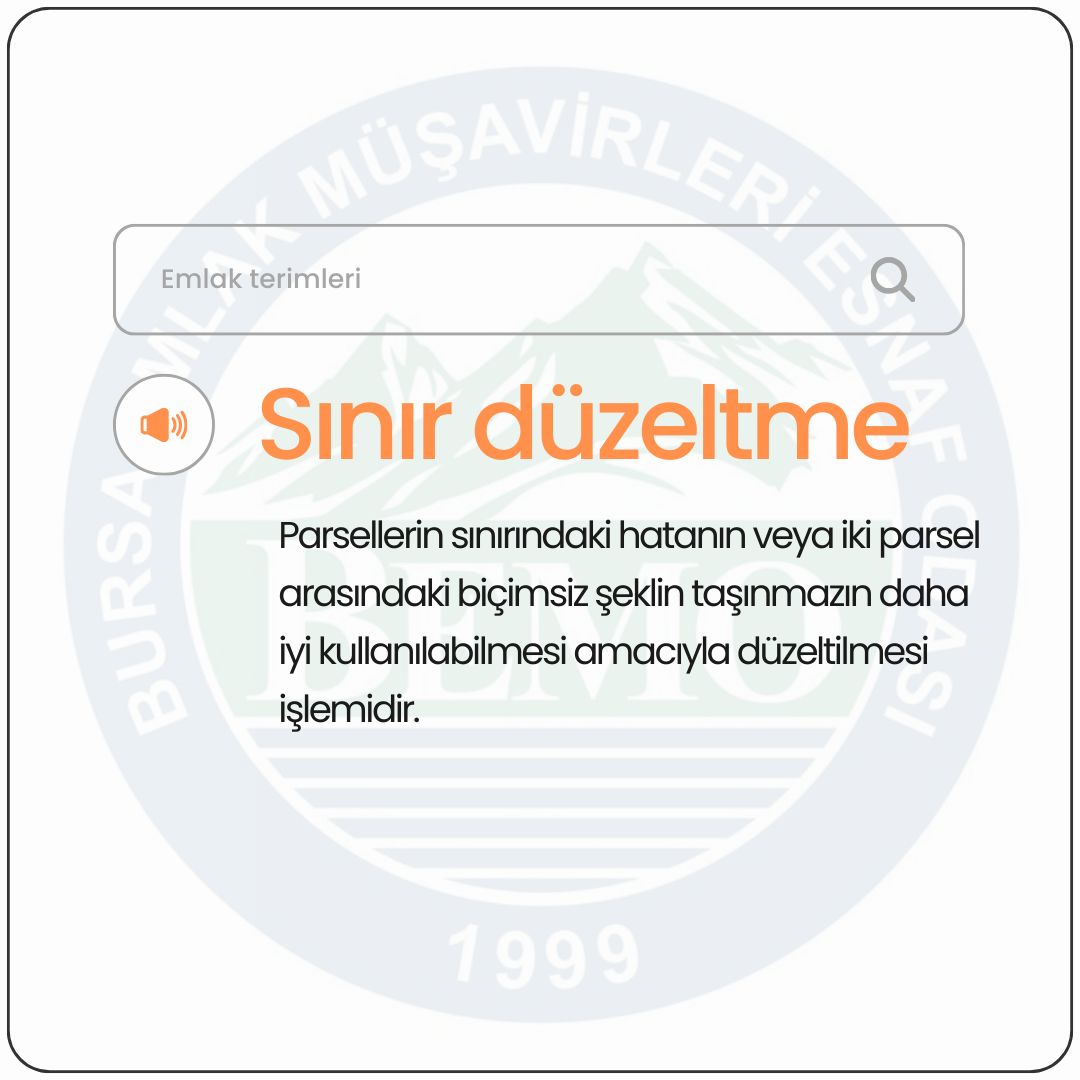 Gayrimenkulde Sınır Düzeltme Nedir?
